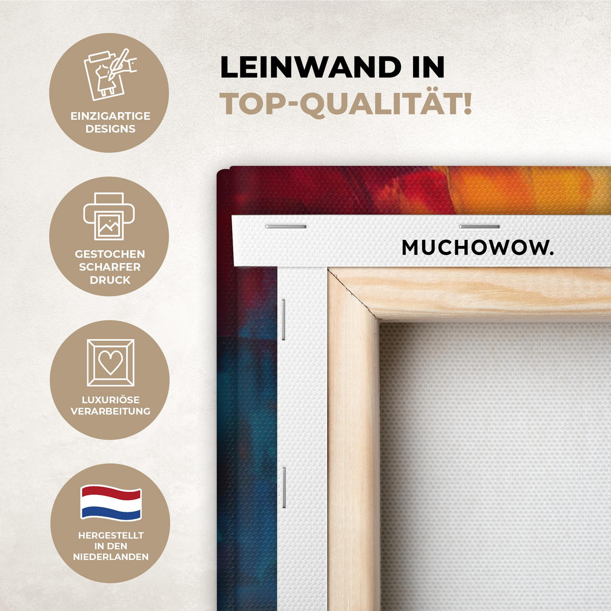 LEINWANDBILD Wein - Frau - Stimmungsvoll - Farbenfroh 50x50 cm - Bordeaux, Textil (50/50cm) - MuchoWow