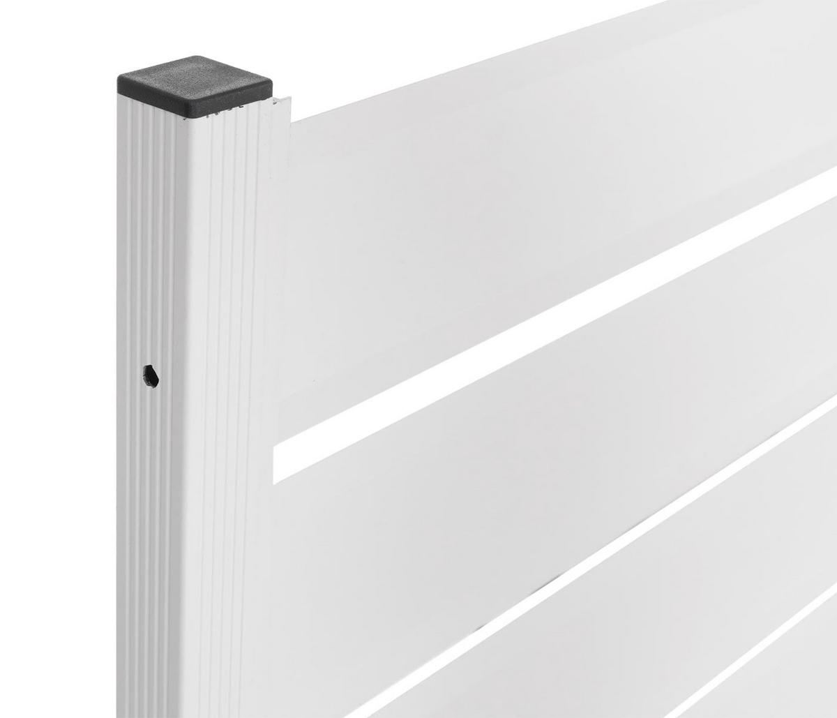BLOMRABATT MED KLÄTTRINGSGALLER Vitt - Vit, Metall (60/158/75cm) - MCW