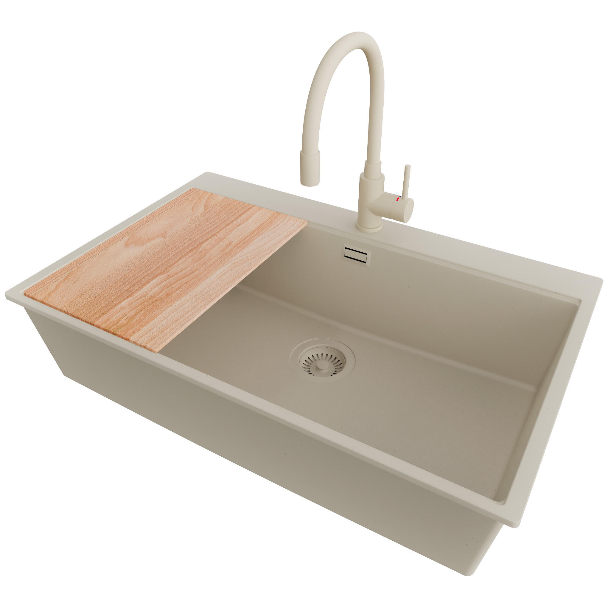 Primagran Granitspüle Beige, Beige, Beige, Beige 78x20x50 cm