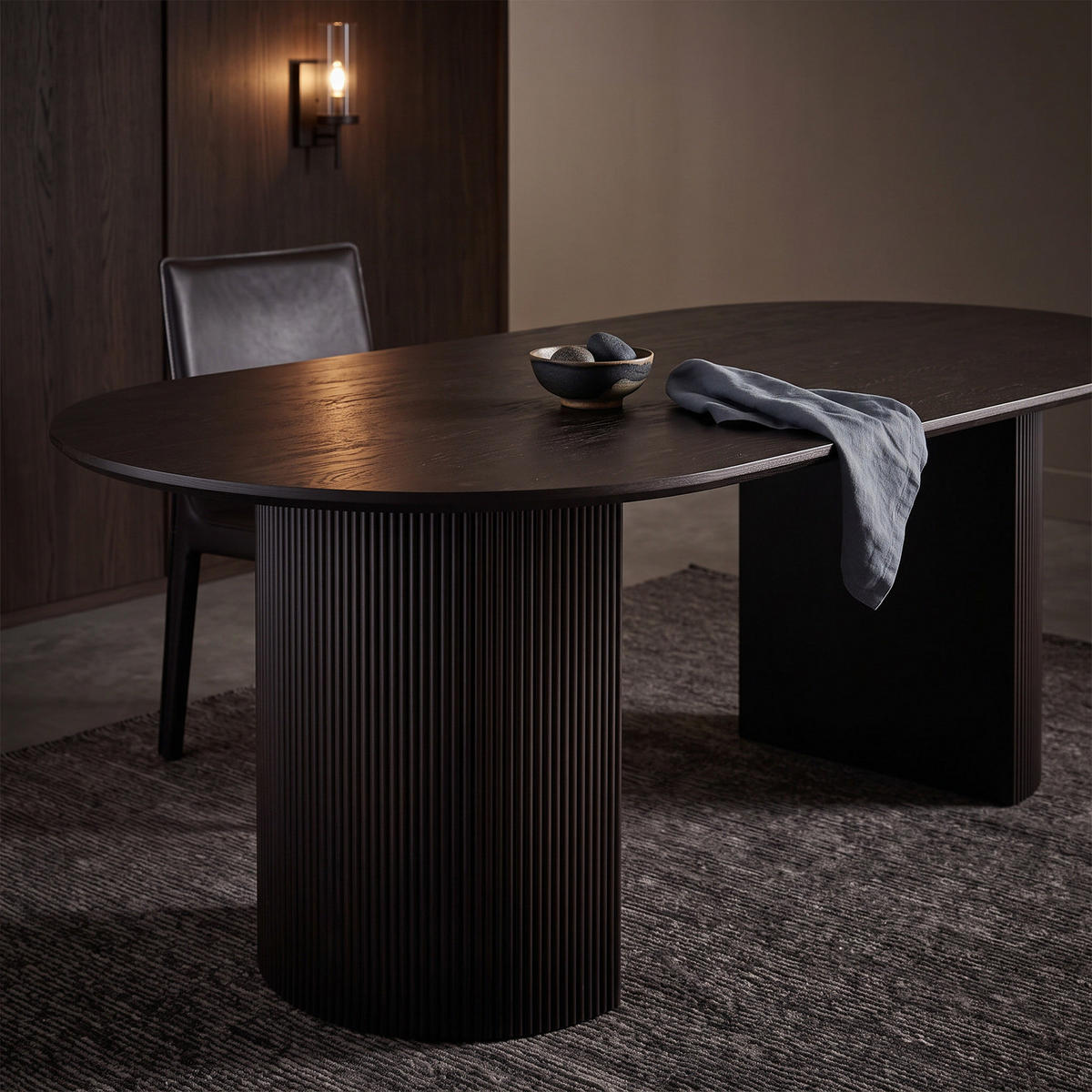 MATBORD Boavista 100 x 210 x 75 cm – mörkbrun - Mörkbrun, Träbaserade material/Textil (210/100/75cm) - ebuy24
