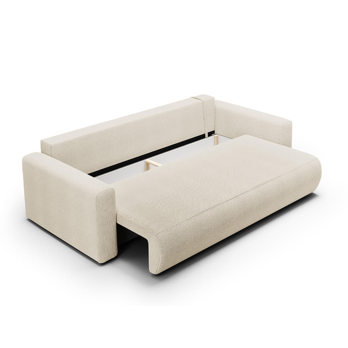 SOFA Evy 3 Sitzplätze Beige - Beige, Holz (238/82/105cm) - Petits-meubles