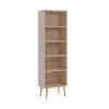 BÜCHERREGAL Ikon, Macchiatto, Standregal mit 4 Böden - Beige, Holzwerkstoff (46/180/32cm) - Bettso