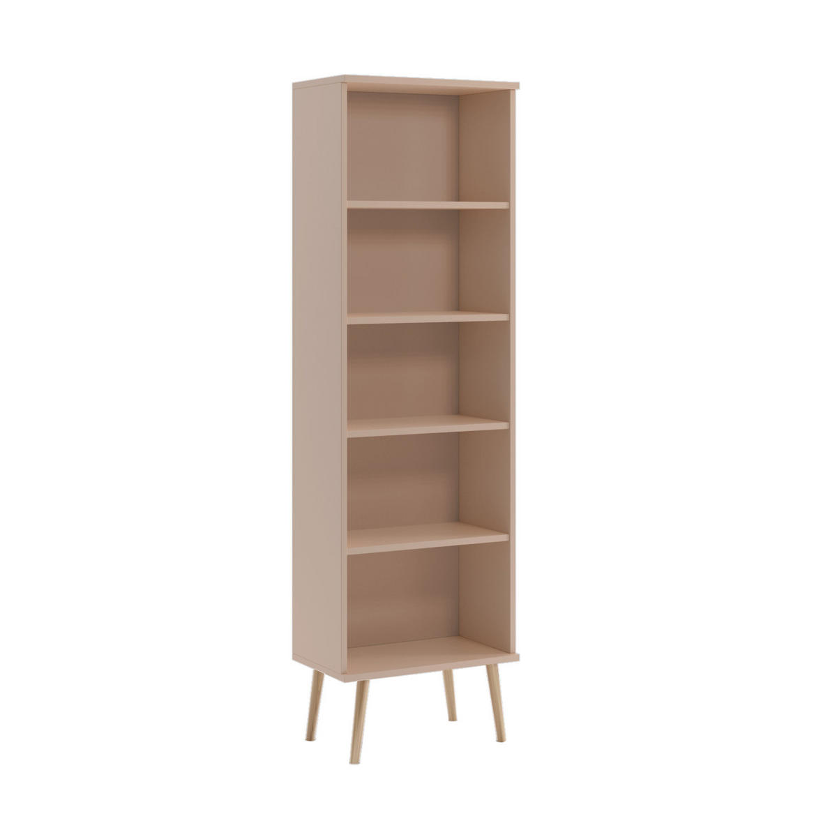 BÜCHERREGAL Ikon, Macchiatto, Standregal mit 4 Böden - Beige, Holzwerkstoff (46/180/32cm) - Bettso
