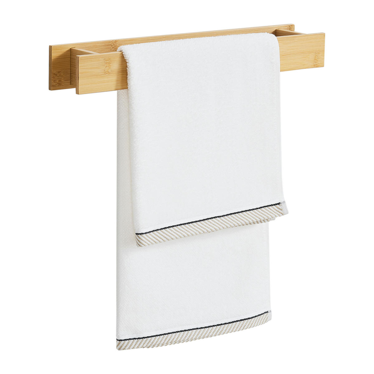 WAND-HANDTUCHHALTER Timrå - Naturfarben, Holz (41/5/8cm)