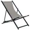 GARTENLIEGE schwarz/grau Locri II - Schwarz/Grau, Metall (60/79/95cm) - Beliani