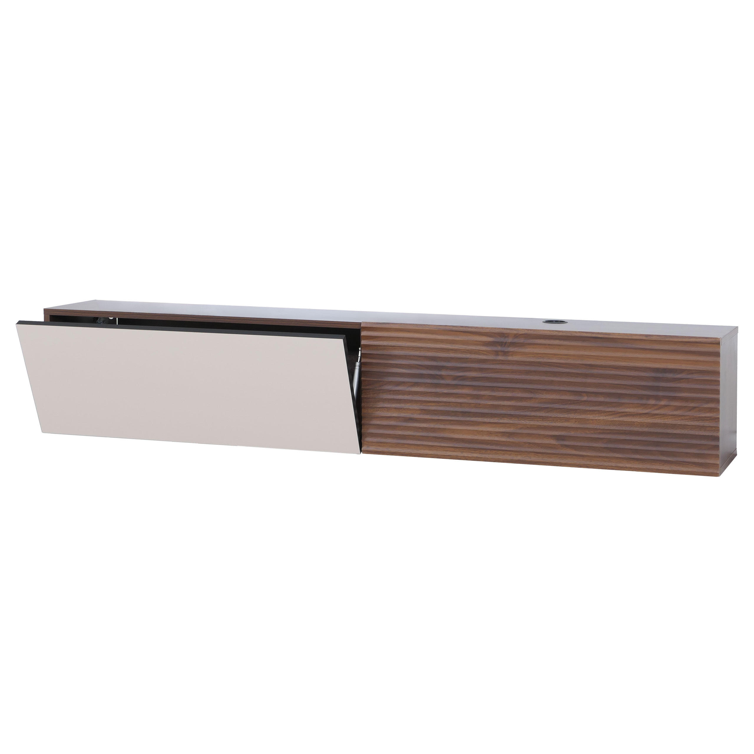TV-RACK Walnuss Dekor - Walnussfarben, Holz (160/30/30cm) - MCW
