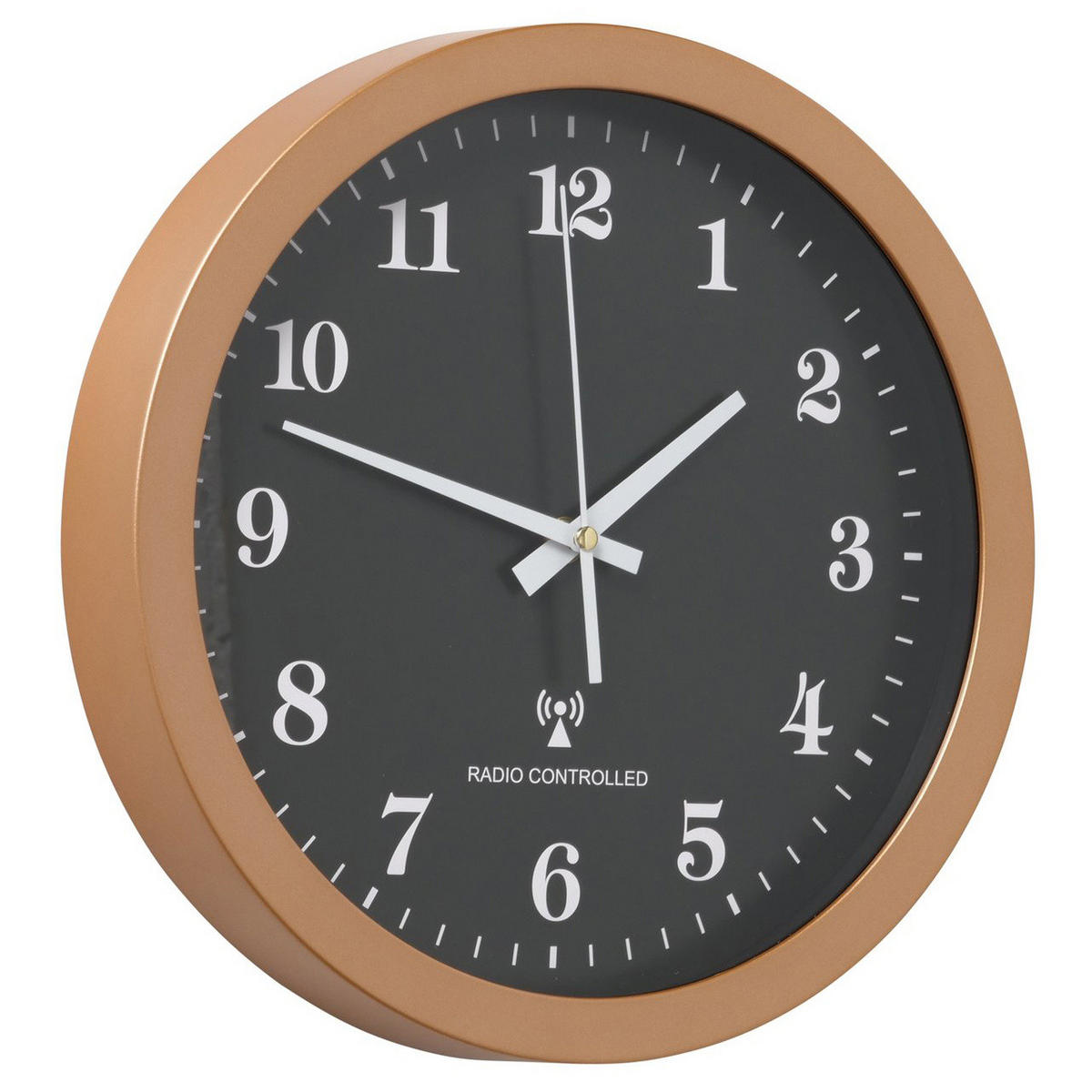 WANDUHR Funk Viral Ø 30 cm - Braun, Kunststoff (30/30/30cm) - Boltze Home