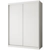 SCHWEBETÜRENSCHRANK Mario 150/216/61 weiß - Weiß, Holzwerkstoff (150/216/61cm) - Beautysofa