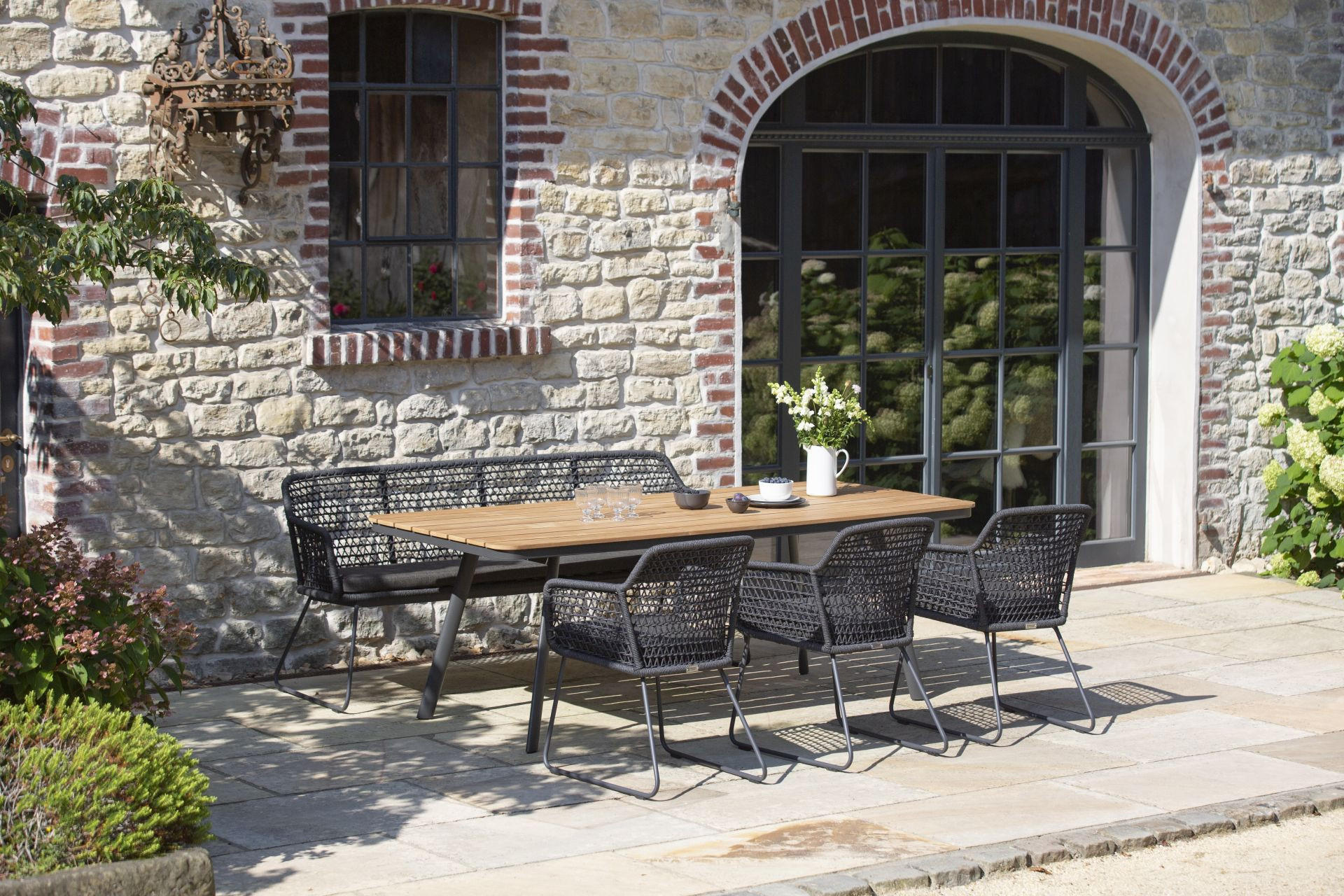 Gartentisch-set Kubu