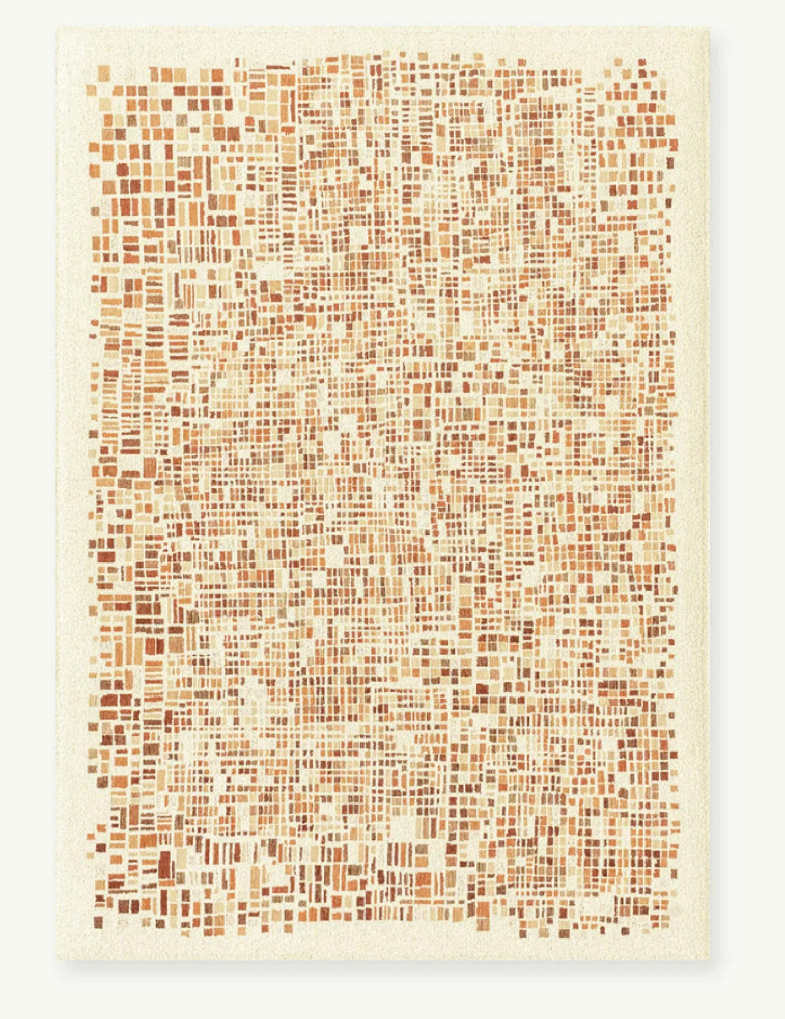 TEPPICH modern Flachgewebe BOXY Orange 140 x 200 cm - Orange, Textil (140/200cm) - Novatrend