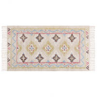 TEPPICH geflochten Terkos 150/80 cm - Multicolor, Naturmaterialen (80/150cm) - Beliani