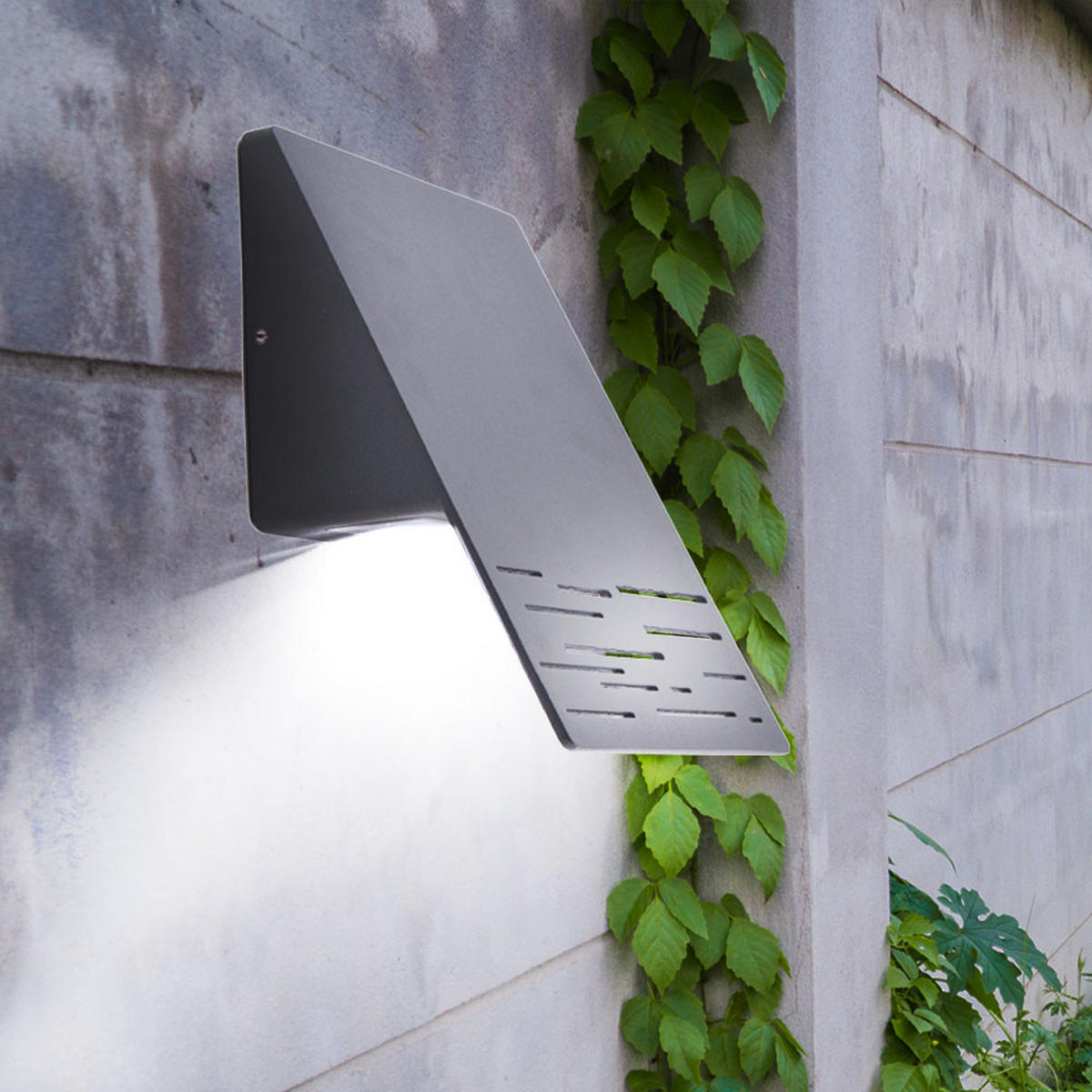 LED AUSSEN-WANDLEUCHTE Aluminium Anthrazit - Anthrazit, Metall (15/20/10.7cm)