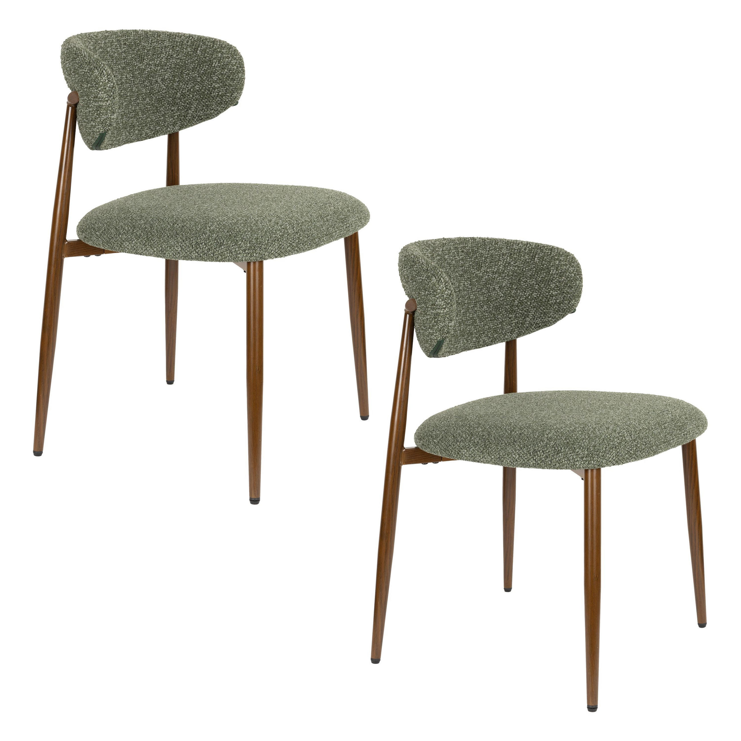 ESSZIMMERSTUHL Noor Grun - 2 er Set - Grün, Kunststoff (51/77.5/53cm) - Housecraft Living