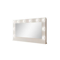 WANDSPIEGEL MIA 120x75 cm Kaschmir - inkl. 10 LED-Lampen im Hollywood-Stil - Kaschmir, Holz/Holzwerkstoff (120/75/11cm) - Ravio