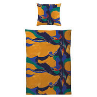 INTERLOCK-JERSEY-BETTWÄSCHE 135x200 Kunst Bettbezug Baumwolle - Made in Germany - Orange, Textil (135/200cm) - Carpe Sonno