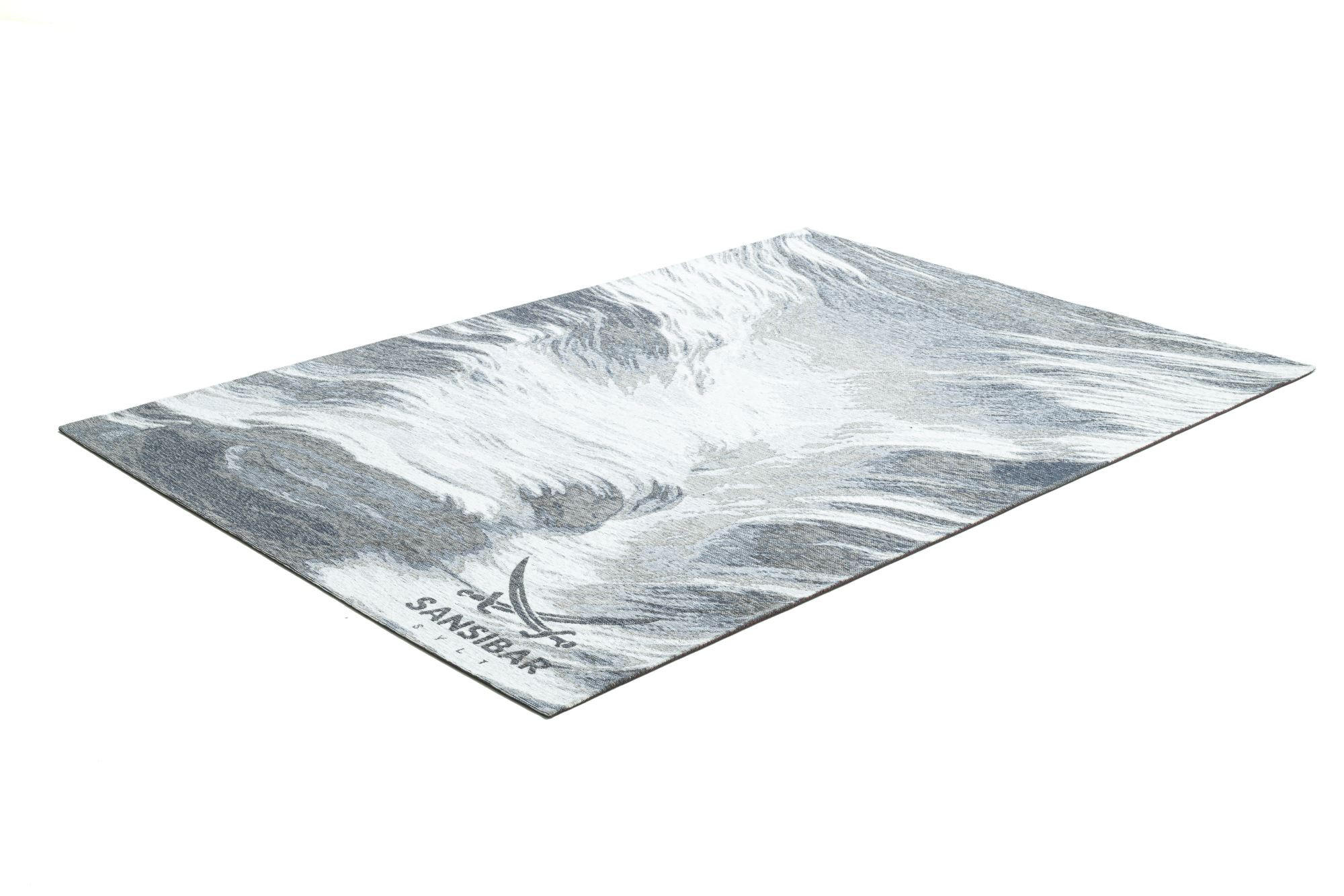 FLACHWEBTEPPICH Keitum 60x90 cm - Grau, Textil (60/90cm) - Sansibar SYLT
