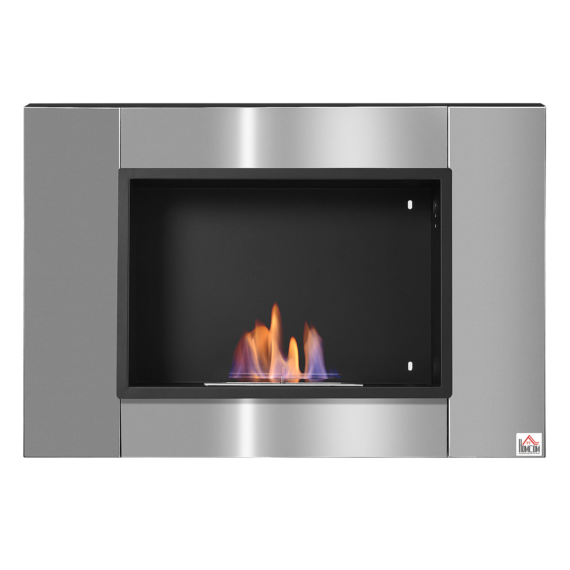 ETHANOLKAMIN DE-17076 Wandmontage 0,9 L Brenner Edelstahl - Grau, Metall (80/54/14cm) - ComfortXL