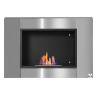 ETHANOLKAMIN DE-17076 Wandmontage 0,9 L Brenner Edelstahl - Grau, Metall (80/54/14cm) - ComfortXL