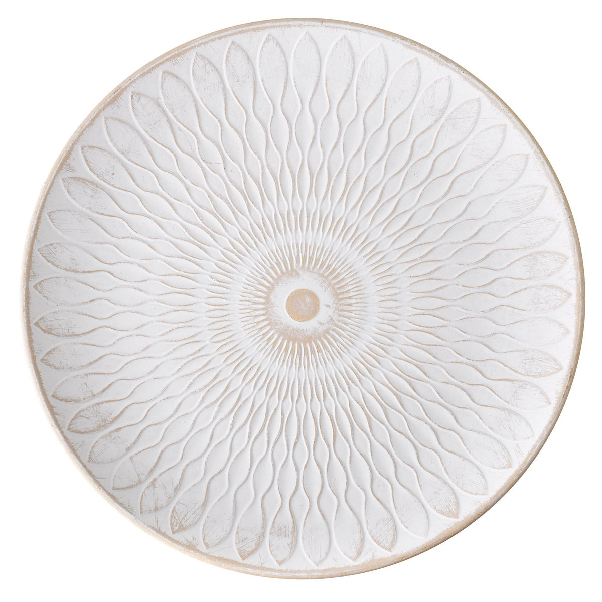 DEKOSCHALE Daz Natur 29/29/7.5 cm Holz - Weiß, Holz (29/7.5cm) - Mondex