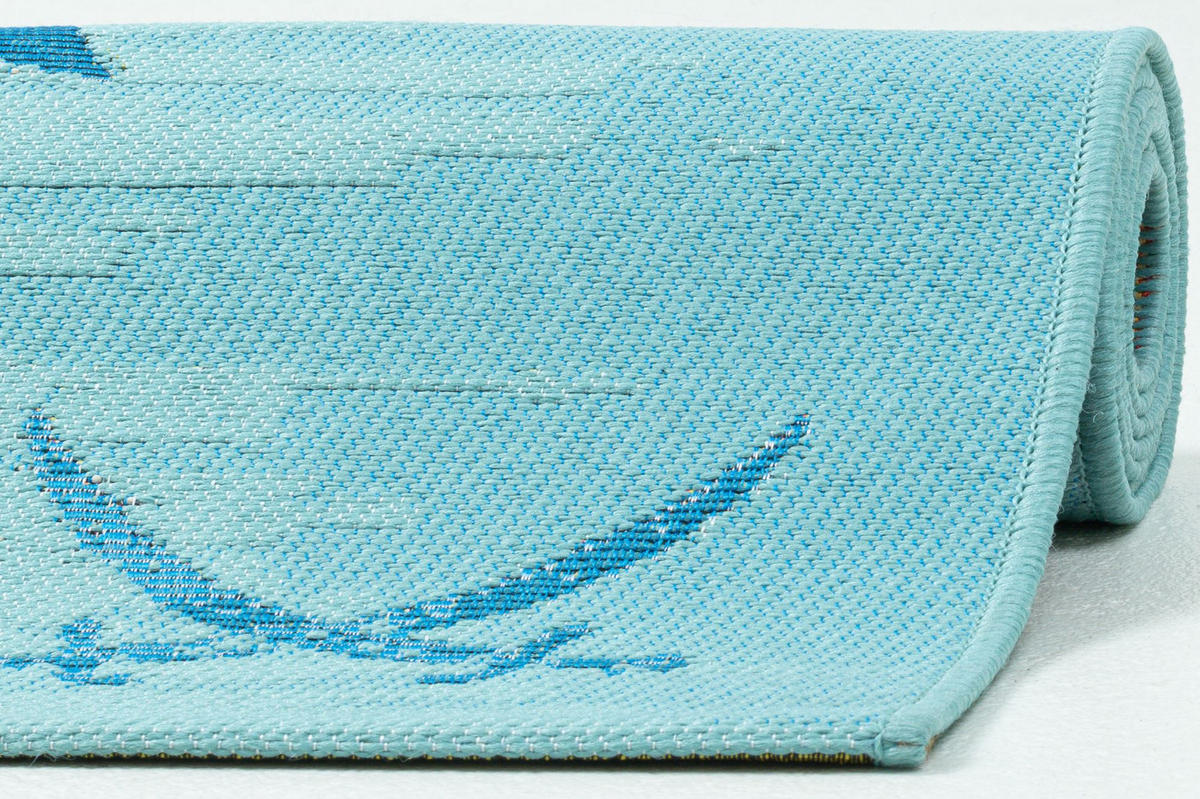 OUTDOORTEPPICH Rantum Beach 130x190 cm - Türkis, Textil (130/190cm) - Sansibar SYLT