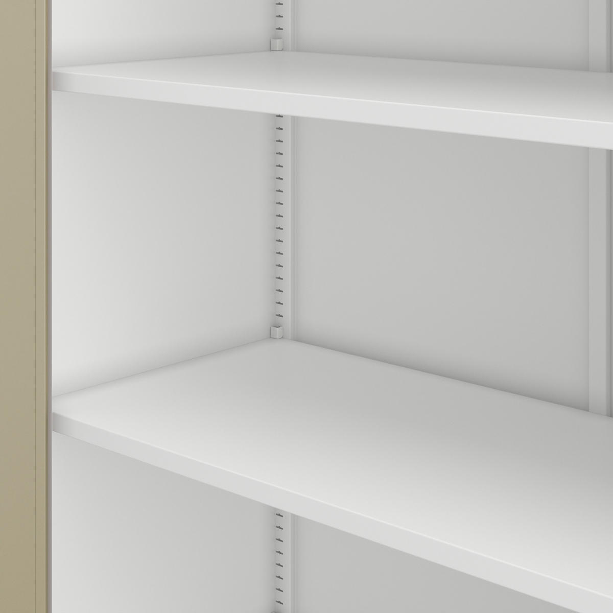 AKTENSCHRANK ALEX - Beige/Weiß, Metall (45/185/40cm) - Jan Nowak