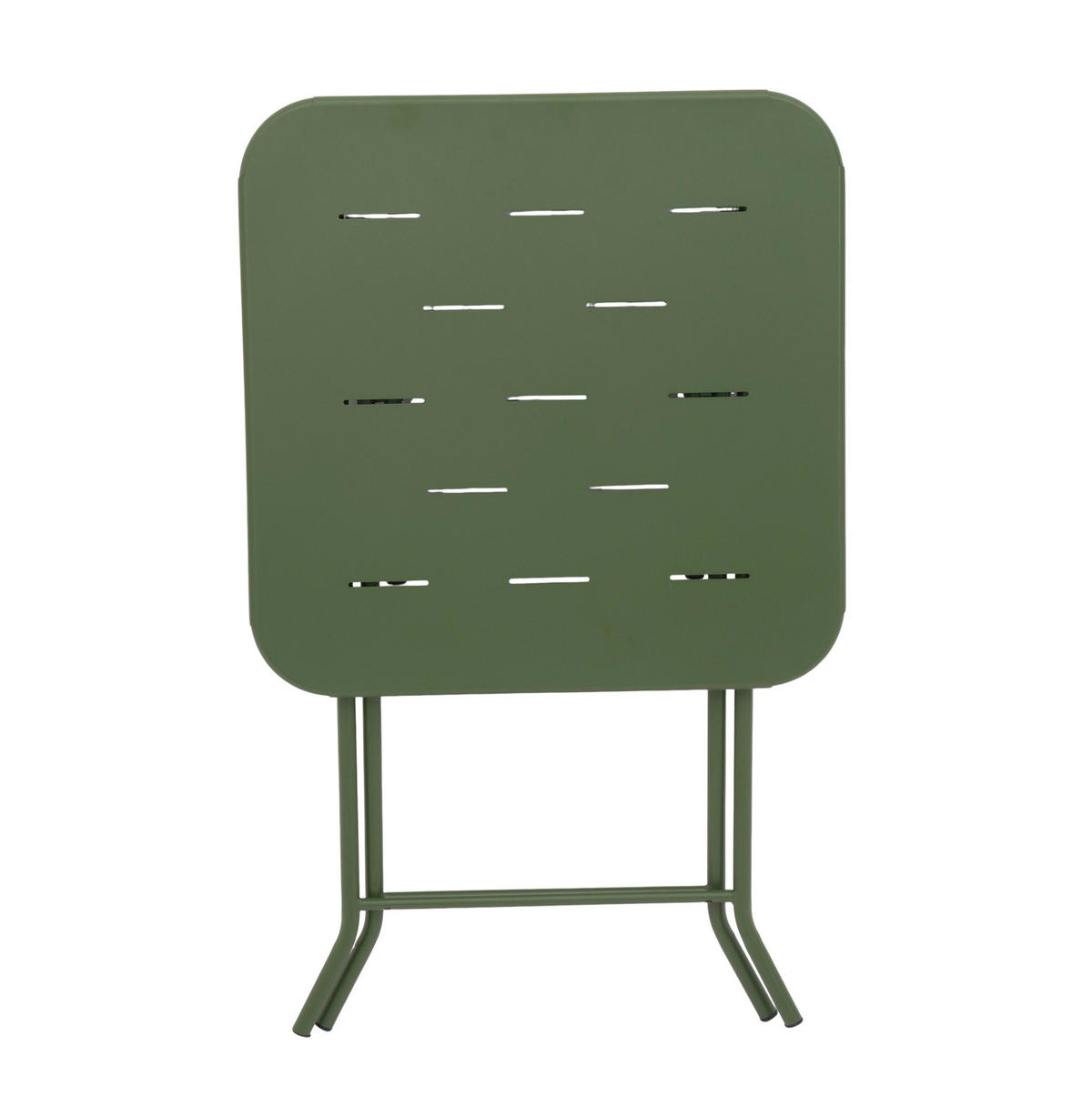 BISTRO-SET 60/60/73 cm grün aus Stahl klappbar für 2 Personen - Grün, Metall - OKWISH