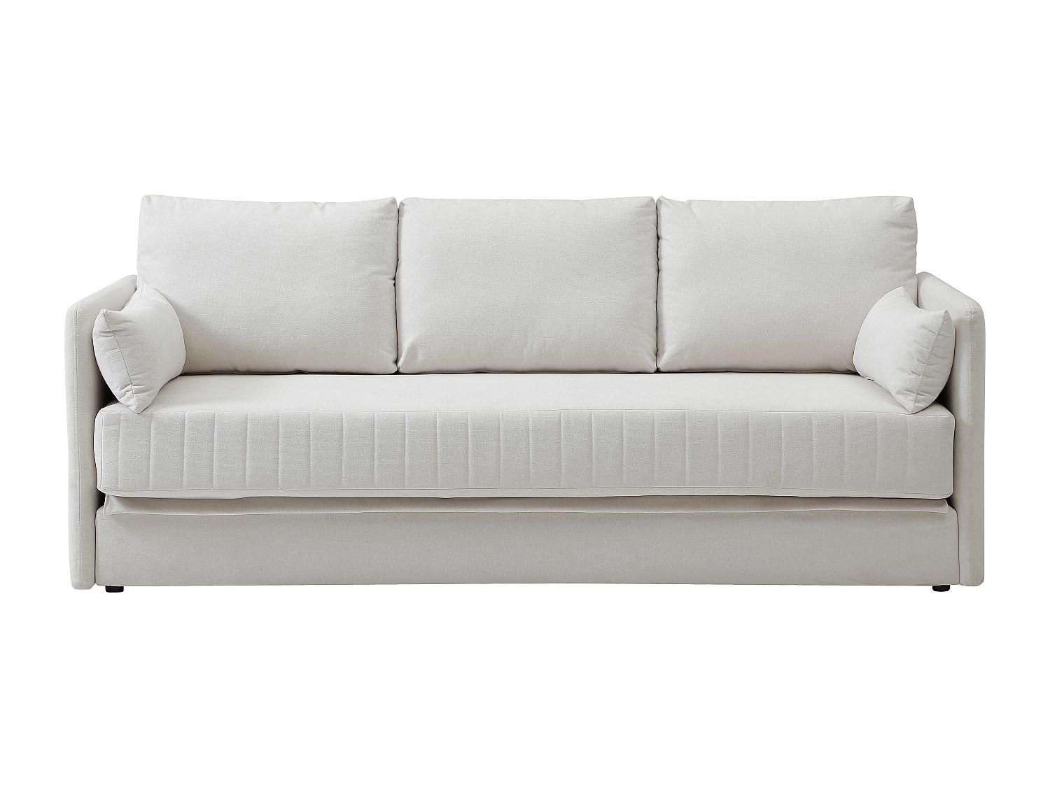 SCHLAFSOFA - 3 Personen - Stoff - Beige - - Beige, Textil (204/84/82cm) - Vente-Unique