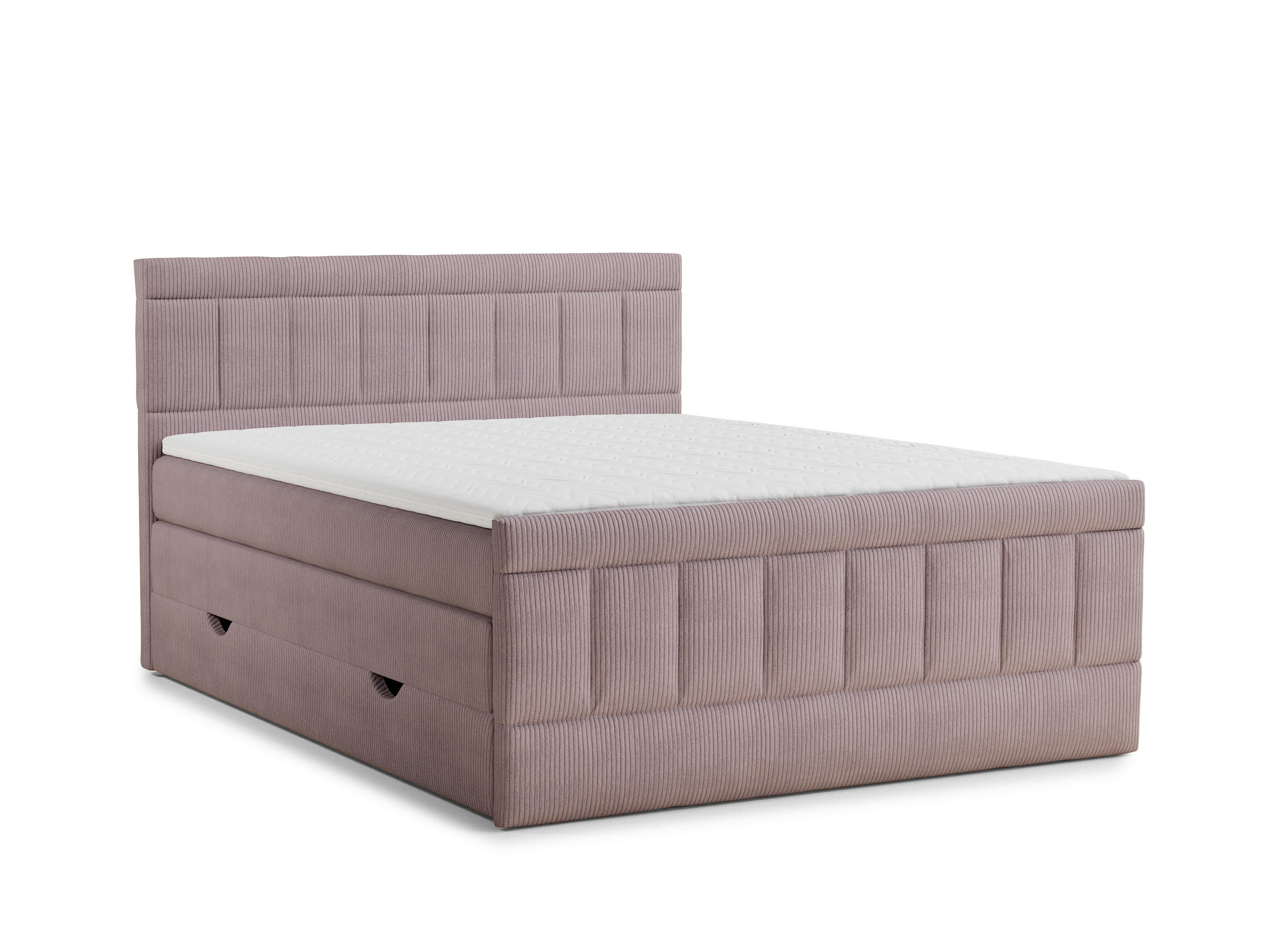 BOXSPRINGBETT Caya 180/200 cm, in Lila, Bettkasten, Matratze, Topper - Lila/Schwarz, Holz/Holzwerkstoff (180/200cm) - Maison de Reve