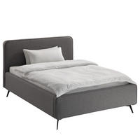 POLSTERBETT - Grau, Textil (140/200cm) - home24