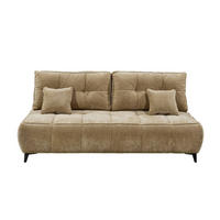 SCHLAFSOFA mit Bettkasten und Schlaffunktion - Beige/Schwarz, Holz/Kunststoff (215/96/106cm) - ed exciting design