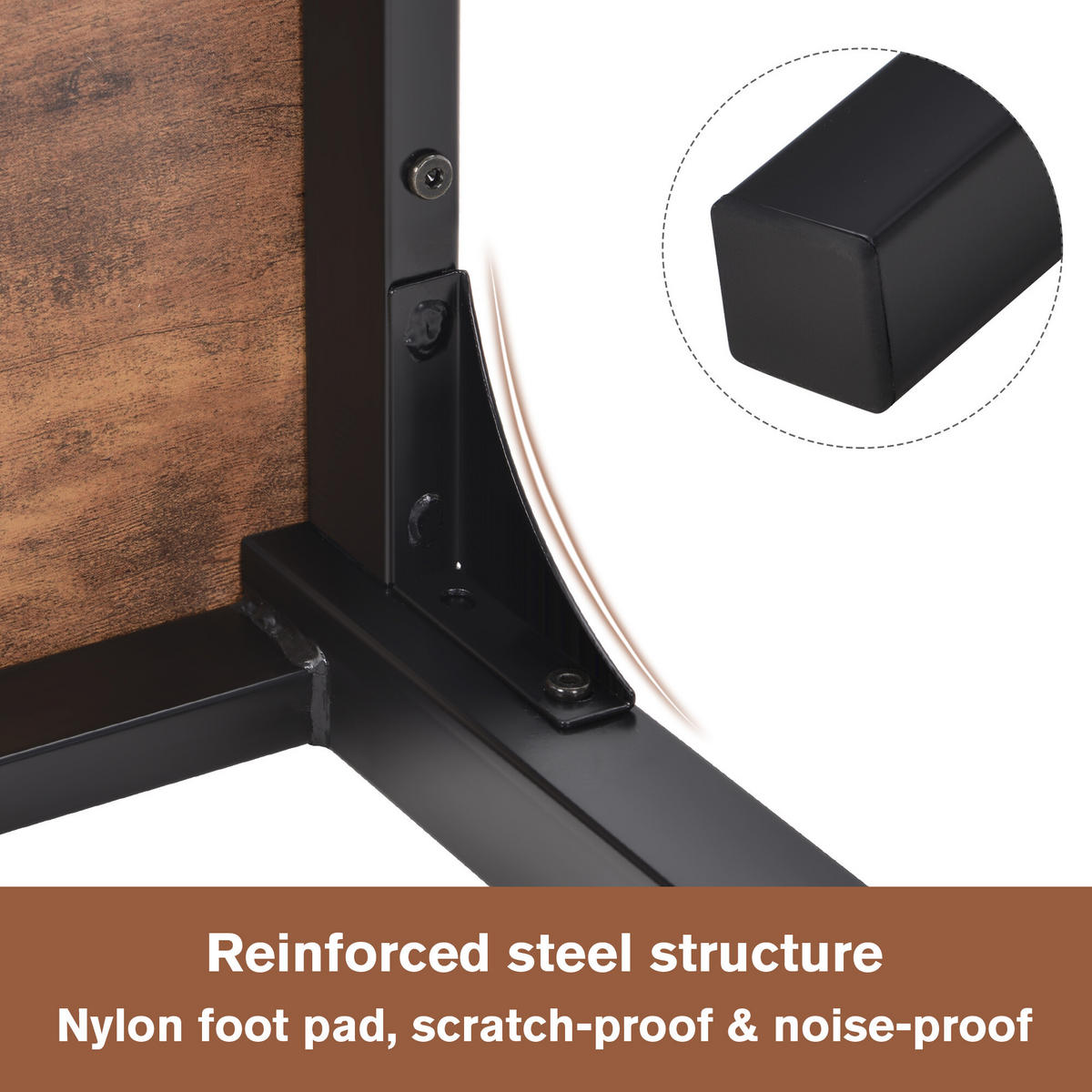 ESSTISCH-SET Braun - Braun, Holzwerkstoff (108/65/75cm) - Urban Meuble