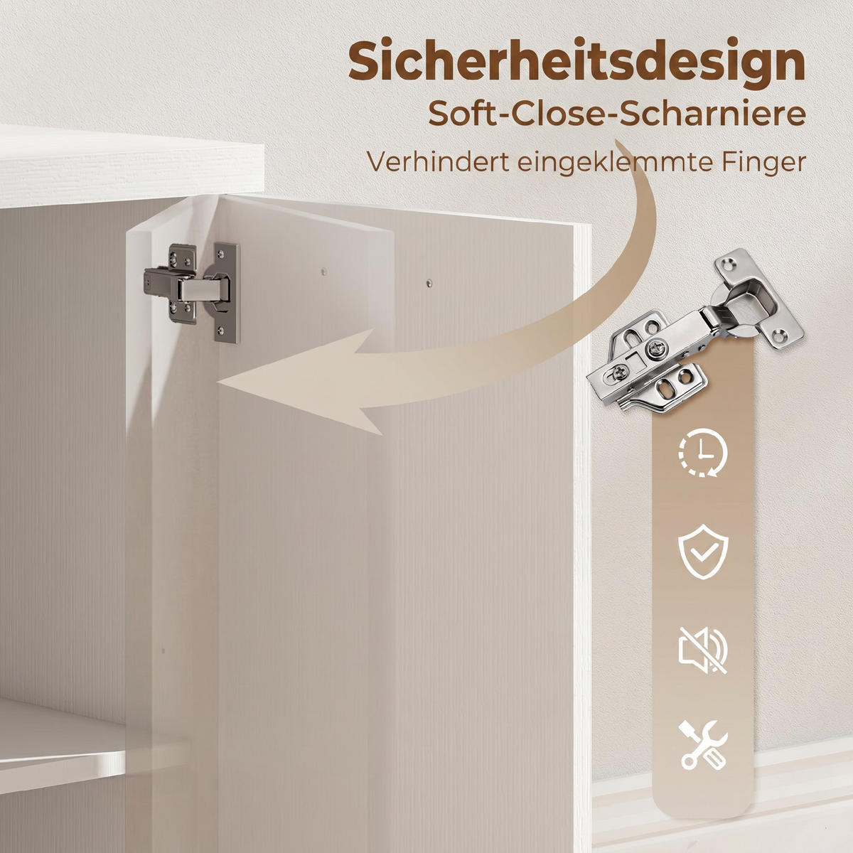 COMPUTERTISCH MDF Weiß - Silberfarben/Weiß, Holzwerkstoff/Metall (140/48/75cm) - HOMCOM