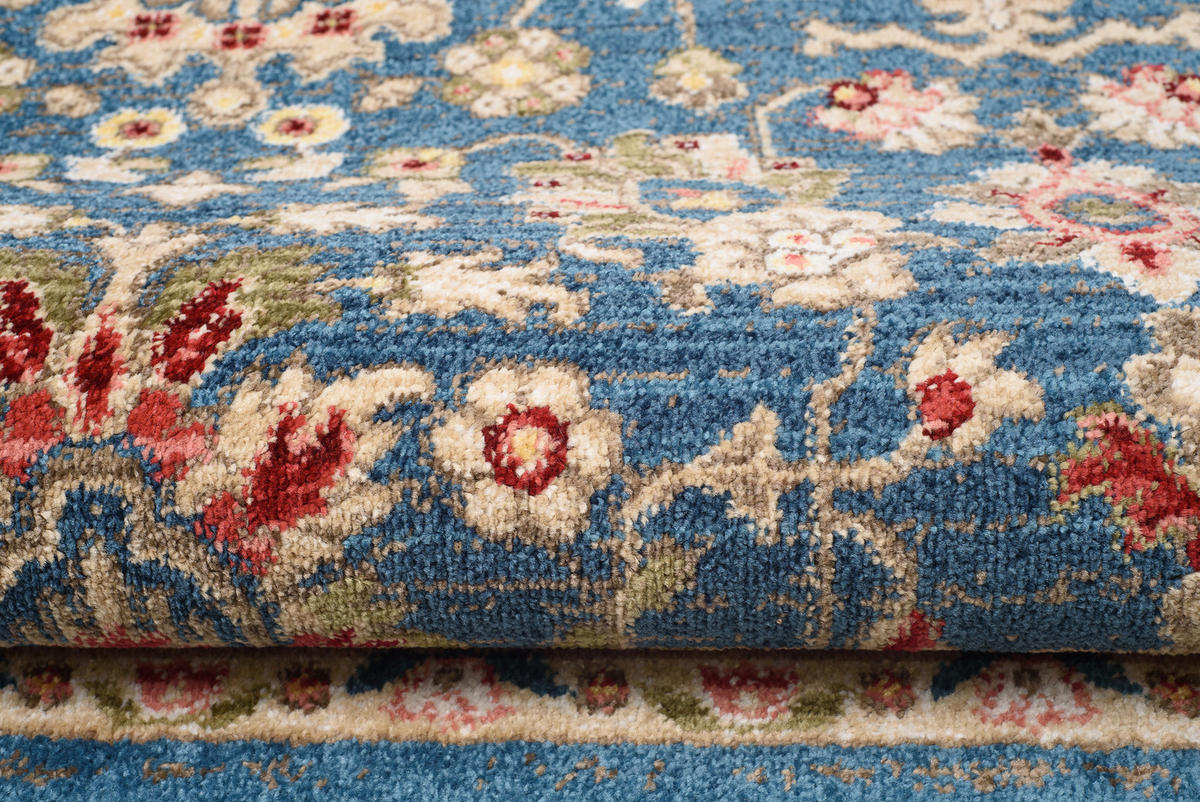 TEPPICH RIVIOLI Blau 80/150 cm - Blau, Textil (80/150cm) - Tapiso