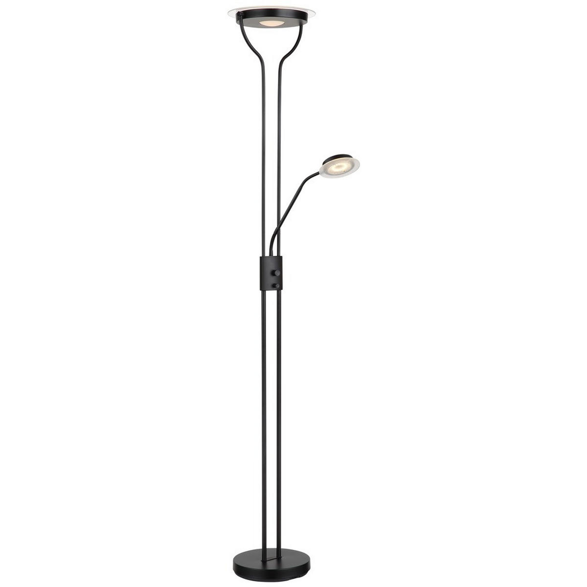 Globo Lighting STEHLEUCHTE BRIANT LED Metall Schwarz matt Lesefunktion ...