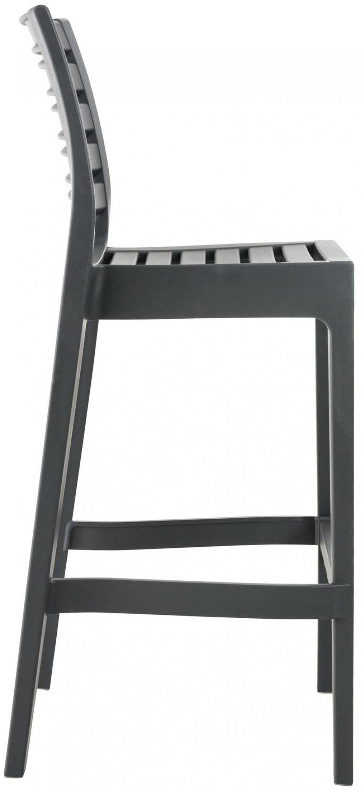 BARHOCKER 2 Kunststoff Dunkelgrau - Dunkelgrau, Kunststoff (45/105/51cm) - CLP