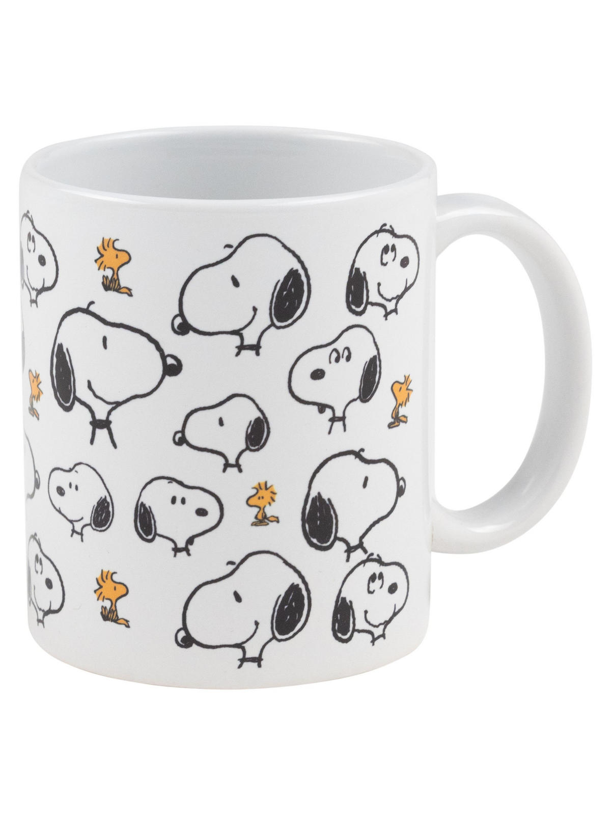 KAFFEEBECHER The Peanuts Snoopy Allover Weiß 320 ml - Weiß, Keramik (0.32L) - United Labels