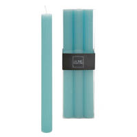 DUFTKERZE AURA - Blau - 9 Std. - 6er set - Blau, Paraffin (4.5/24/7cm) - J-Line