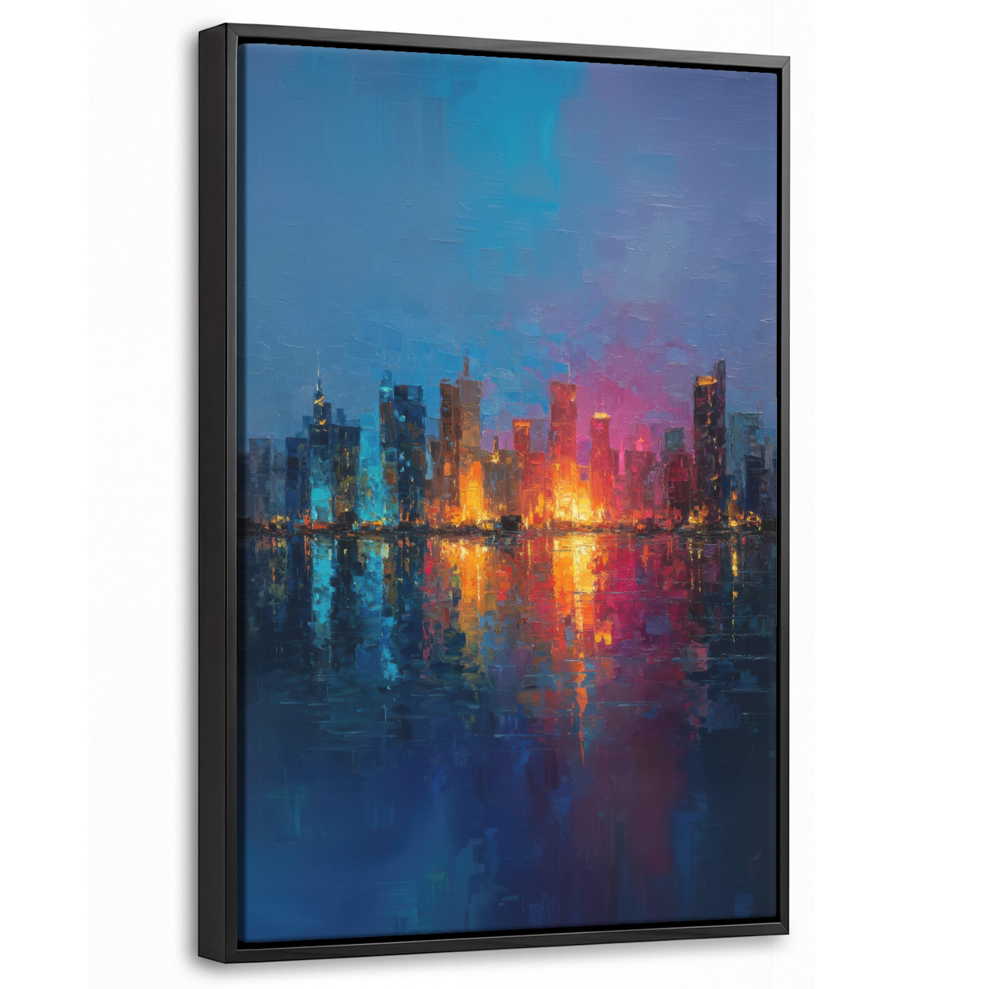 MuchoWow Leinwand Blau 20x30 cm