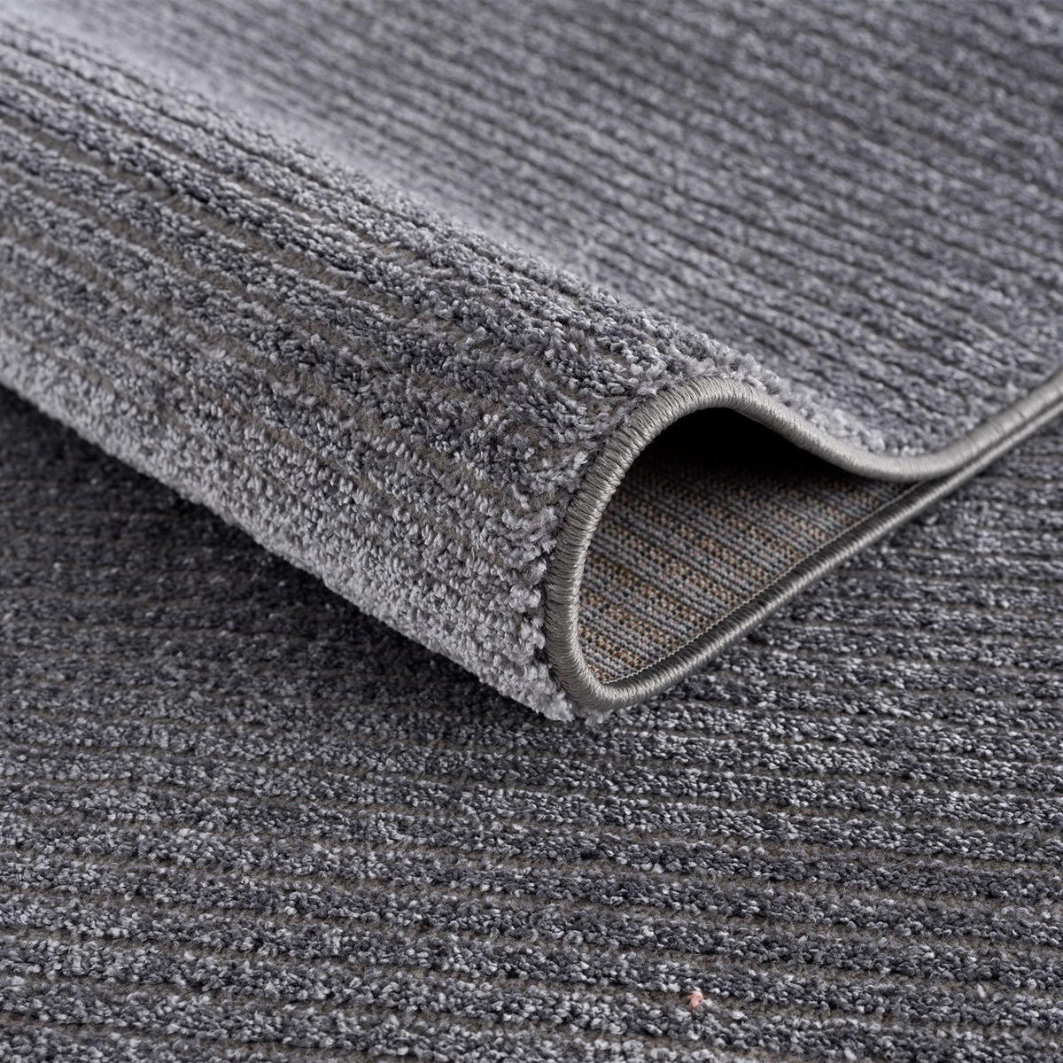KURZFLOR-TEPPICH Fancy 900 Grau 200x200 cm rund - Grau, Textil (200/200cm) - carpet city