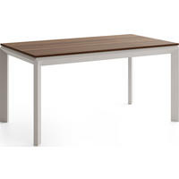 ESSTISCH Elan rechteckig ausziehbar verlängerbar mit Schwarzen Metallbeinen, Walnuss Braun 180-270/90/76 cm - Kaschmir/Walnussfarben, Holzwerkstoff/Metall (90/270/76cm) - WFL GROUP