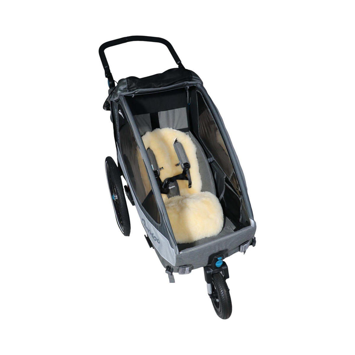 KINDERWAGENFUSSSACK Sheep mit Lammfelleinlage, sand - Beige, Textil (45/100cm) - Kaiserbaby