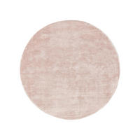 VISKOSETEPPICH rund Nela Rosa ø 120 cm rund - Rosa, Textil (120/120cm) - benuta Pure