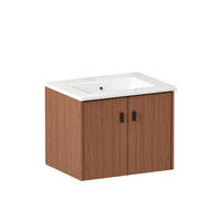 WASCHTISCH Rotbraun 60 cm - Rotbraun, Holz (60/46.48/46cm) - PANGIVO