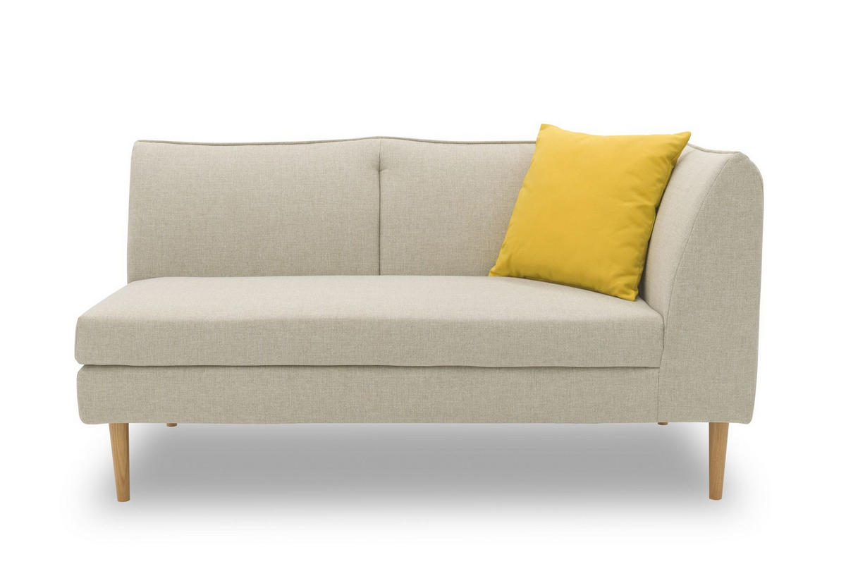 GARTENLOUNGE-SOFA 2-Sitzer Rechts Braelyn 159x82x82 Outdoorbezug sand - Sandfarben, Kunststoff (82/82/159cm) - 58aufmkessel