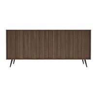 SIDEBOARD - 183.3 cm x 40 cm - holz - naturfarben dunkel Kalsiya - Naturfarben, Holz (183.3/82.6/40cm) - Vente-Unique