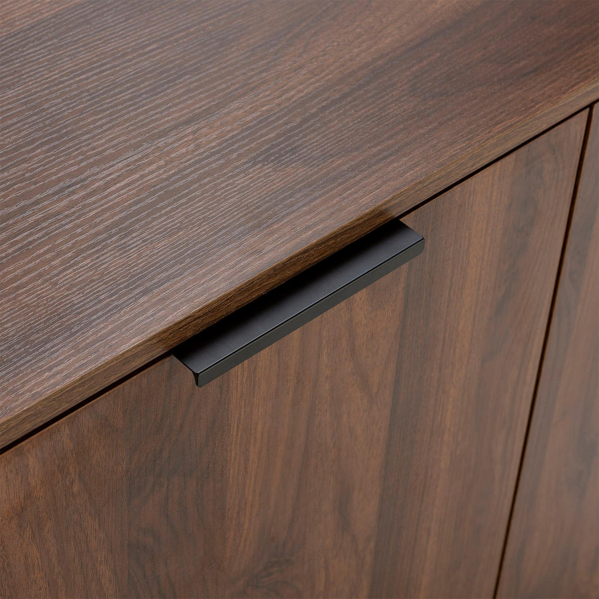 SIDEBOARD Auri 3 türen Walnussfarbe - Walnussfarben, Holzwerkstoff (140/80/40cm)