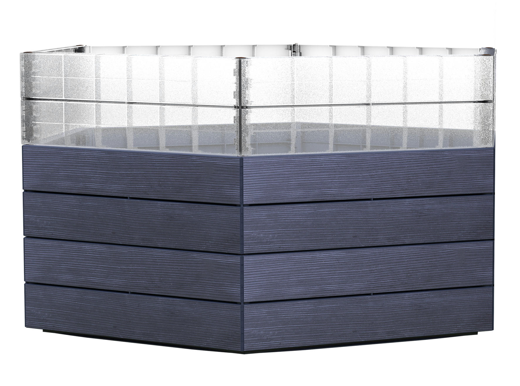 HOCHBEET Turbo XL 75, inkl. Wassersparsystem - Braun, Kunststoff (145/75/145cm) - GARANTIA