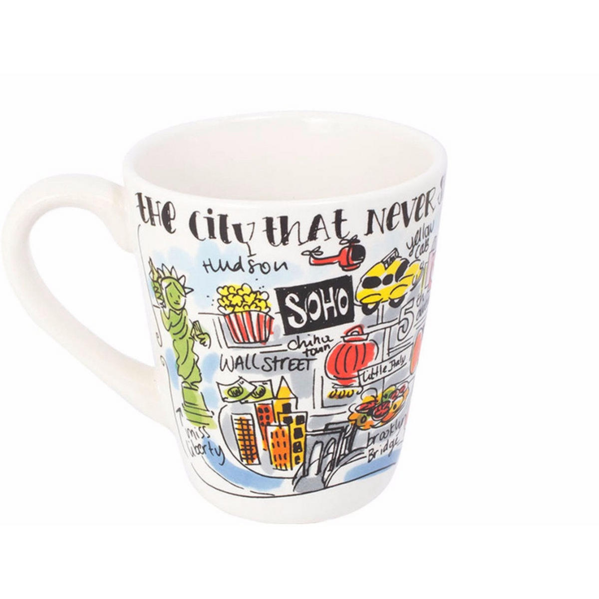 BECHER New York in Bunt - 350 ml - Multicolor, Keramik (0.35L) - Blond Amsterdam