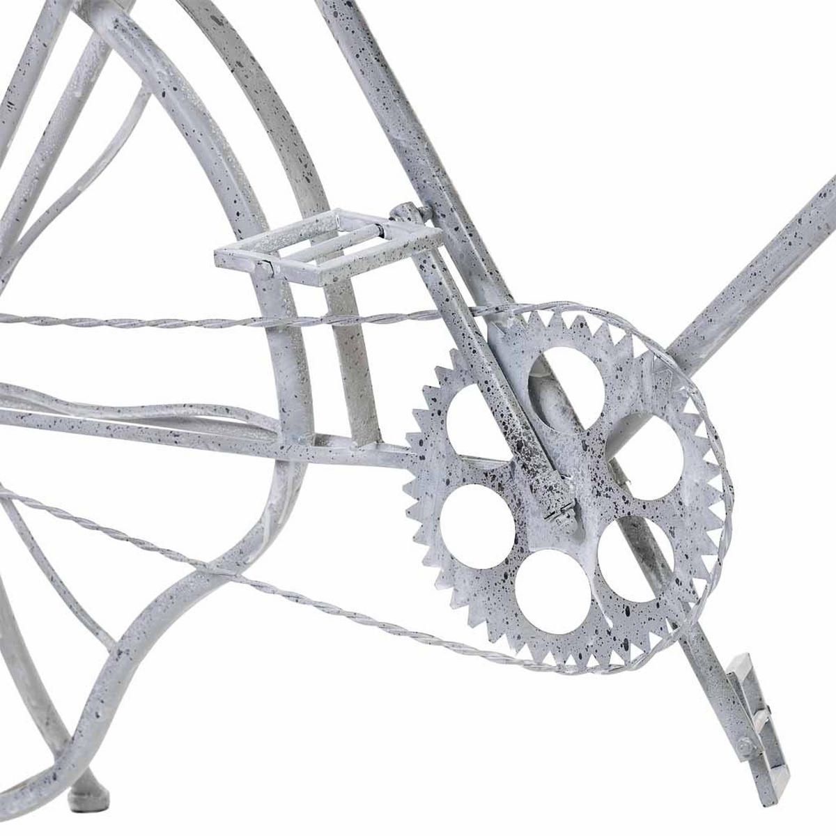 KONSOLENSTISCH Fahrrad aus Metall 177x41x92 cm Grau - Grau, Metall (41.28/177.17/92.71cm) - Wanderlust