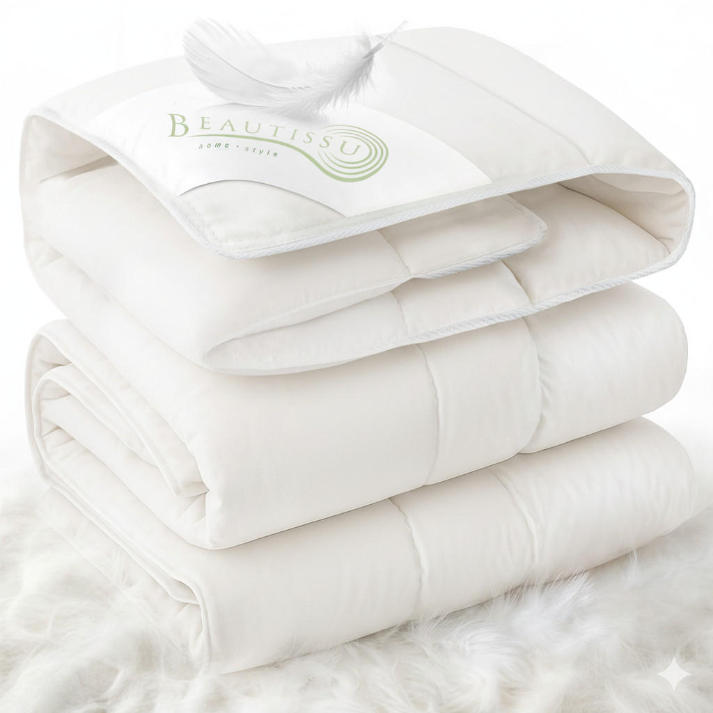 BETTDECKE BeauNuit WF 135x200cm Weiß - Weiß, Textil (135/200cm) - Beautissu 